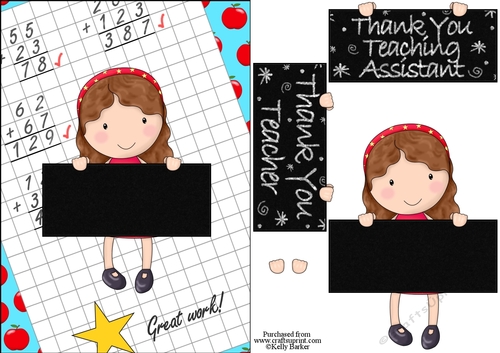 Thank You Teacher And Teaching Assistant Cutie Pie Kids Girl 6