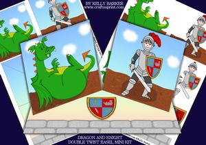 Knight and Dragon Double Twist Easel Mini Kit