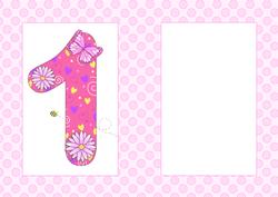 One Today Girl Butterflies and Flowers A5 Insert