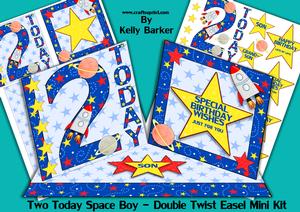 Two Today Space Boy Double Twist Easel Mini Kit