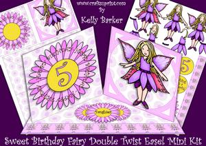 Sweet Birthday Fairy Double Twist Easel Mini Kit