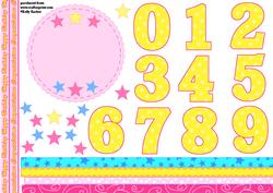 All Ages Birthday Rosette in Light Pink and Yellow