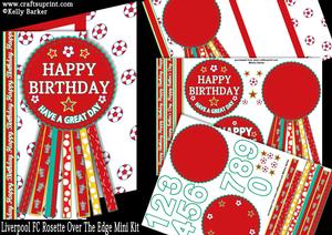 Liverpool Rosette Over Edge All Ages Birthday Father's Day