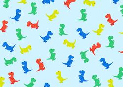 Dinosaurs on a Blue Background Backing Paper