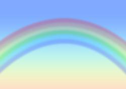 Subtle Rainbow and Sky Background Backing Paper Vellum