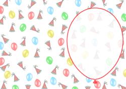 Balloons and Party Hats A5 Insert