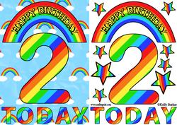 Two Today Rainbows A5