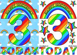 Three Today Rainbows A5