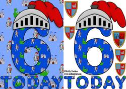 Six Today Birthday Knight A5