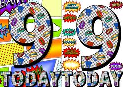 9 Today Comic Book Birthday A5