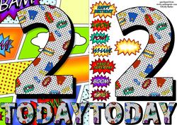 2 Today Comic Book Birthday A5