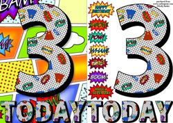 3 Today Comic Book Birthday A5