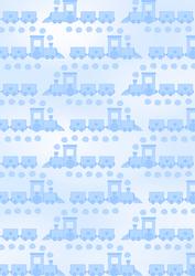 Baby Backing Blue Trains Background
