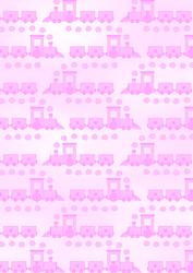 Baby Backing Pink Trains Background
