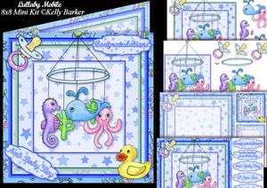 Lullaby Mobile Baby Boy 8x8 Mini Kit
