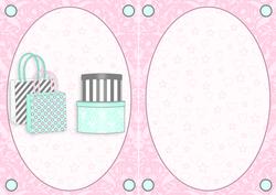 Boxes & Bags in Mint & Pink A5 Insert