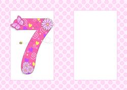 Seven Today Girl Butterflies and Flowers A5 Insert