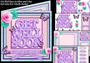 Get Well Soon in Mint and Lilac 8x8 Square Mini Kit