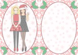 Christmas Party Girls A5 Insert