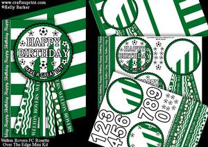 Welton Rovers Rosette Over Edge Birthday Father's Day