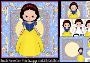 Beautiful Princess Snow White Decoupage Mini Kit