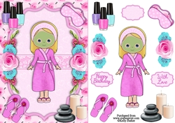 Pamper Day Quick Card In Pink
