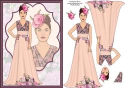 Floral Couture High Fashion Decoupage Subtle Shade