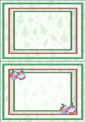 Baubles and Holly Christmas A5 Insert