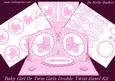 Baby Girl Twin Girls Double Twist Easel Card Kit