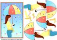 Baby Shower Rainbow Unisex Boy or Girl Decoupage Brunette Mum