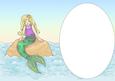 Mermaid on a Rock A5 Insert