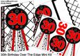 30th Birthday Rosette Over the Edge Mini Kit