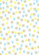 Small Balloons and Cupcakes in Blue and Yellow Backing Paper
