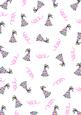 Pink Party Hats and Streamers Backing / Background / Vellum