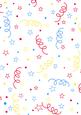 Party Streamers and Stars Large 1 Backing Background Vellum
