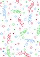 Party Streamers and Stars Large 2 Backing Background Vellum