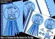 Baby's 1st Christmas Boy Blue Rosette Over the Edge Mini Kit