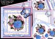Beautiful Bouquet in Pink and Blue 8x8 Mini Kit