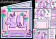 40th Birthday in Mint and Lilac 8x8 Square Mini Kit