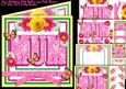Mum Birthday Yellow and Pink Flowers 8x8 Mini Kit