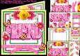 Friend Birthday Yellow and Pink Flowers 8x8 Mini Kit