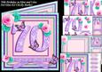 70th Birthday in Mint and Lilac 8x8 Square Mini Kit