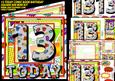 13 Today Comic Book Birthday Square 8x8 Mini Kit