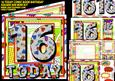 16 Today Comic Book Birthday Square 8x8 Mini Kit