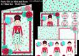 Party Girl Mint and Rose A5 Decoupage Mini Kit