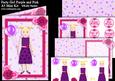 Party Girl Purple and Pink A5 Decoupage Mini Kit