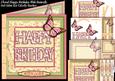 Floral Happy Birthday with Butterfly Square 8x8 Mini Kit