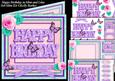 Happy Birthday in Mint and Lilac 8x8 Square Mini Kit