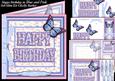 Happy Birthday in Blue and Pink 8x8 Square Mini Kit