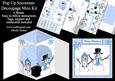 Pop Up Snowmen Decoupage Mini Kit